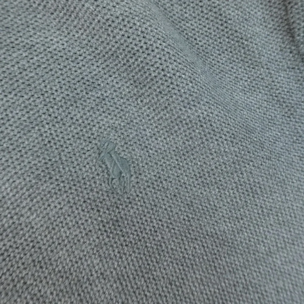 Polo Ralph Lauren Sweater Mens XL Gray Pony Logo 1/4 Zip Mock Neck Pullover Knit
